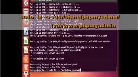 สาธิตการติดตั้ง Apache, PHP, MySQL ,phpMyAdmin บน Ubuntu