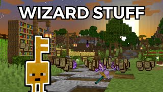 So I added wizard stuff in Minecraft screenshot 1