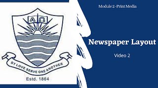 Newspaper Layout (Module 2 - Video 2)