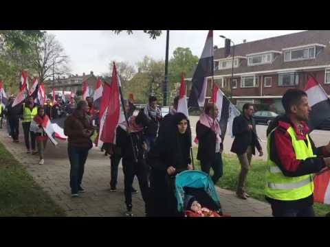 ‫تظاهرة احوازية في مدينة لاهاي الهولندية في ذكرى احتلال ...