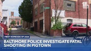 Baltimore police investigate Pigtown s first homicide of the year