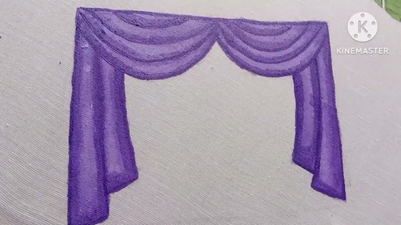 ✨🔥Free (class : 55) Fabric painting course || curtain painting #fabricpainting #freeclass #tanjorest