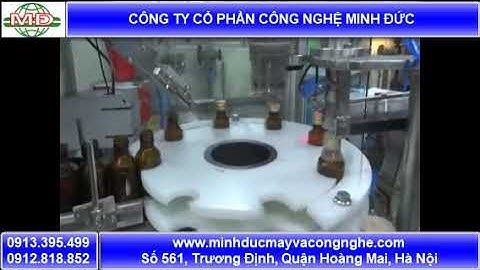 Máy chiết rót chai dung dịch chính xác tự động