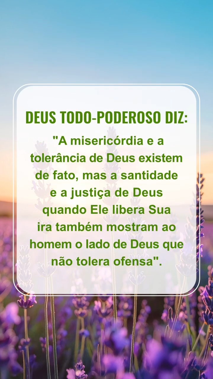 Acalme-se diante de Deus, leia Suas palavras