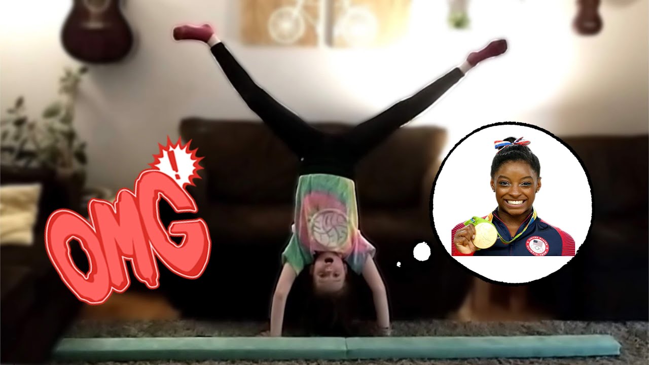 Learning how to do a cartwheel on the balance beam 🤸‍♀️ YouTube