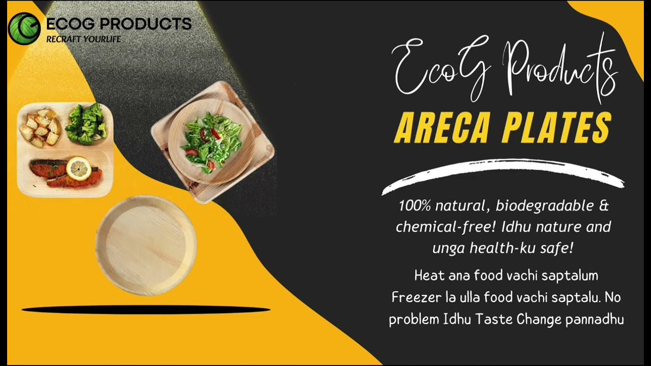 Don't use plastic plates that come to eco friendly areca leaf ecog plates