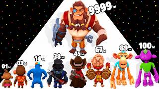 Ape Runner Evolution Gameplay 🦍 Level Up Apes 🚀 Max Level Monkey Challenge 3D Epic Race Run screenshot 2