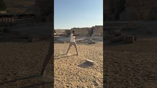 Anthony Joshua Shadowboxes At The Great Pyramid Of Giza