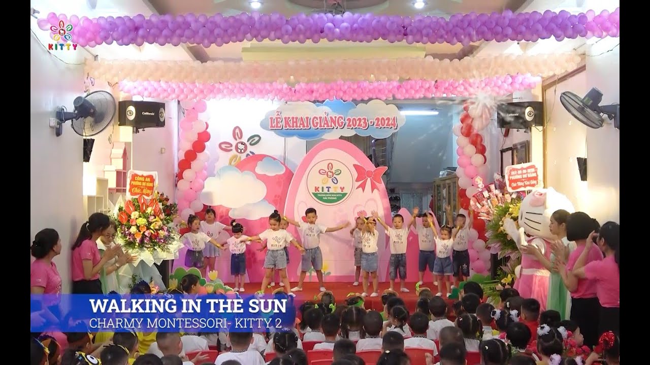 Aerobic WALKING IN THE SUN- Trường mầm non Kitty Hải Phòng