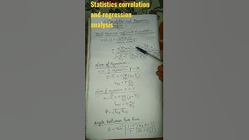 Correlation and regression analysis