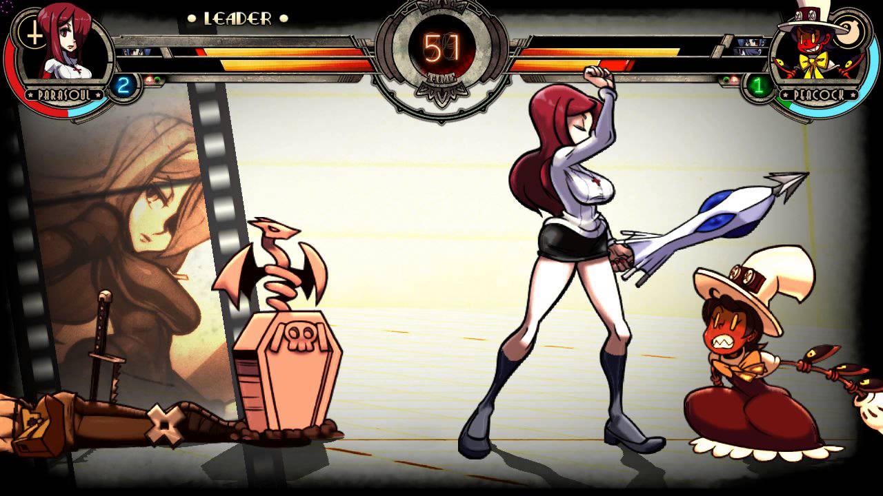Skullgirls Steam PC Beta Parasoul And Valentine Gameplay YouTube