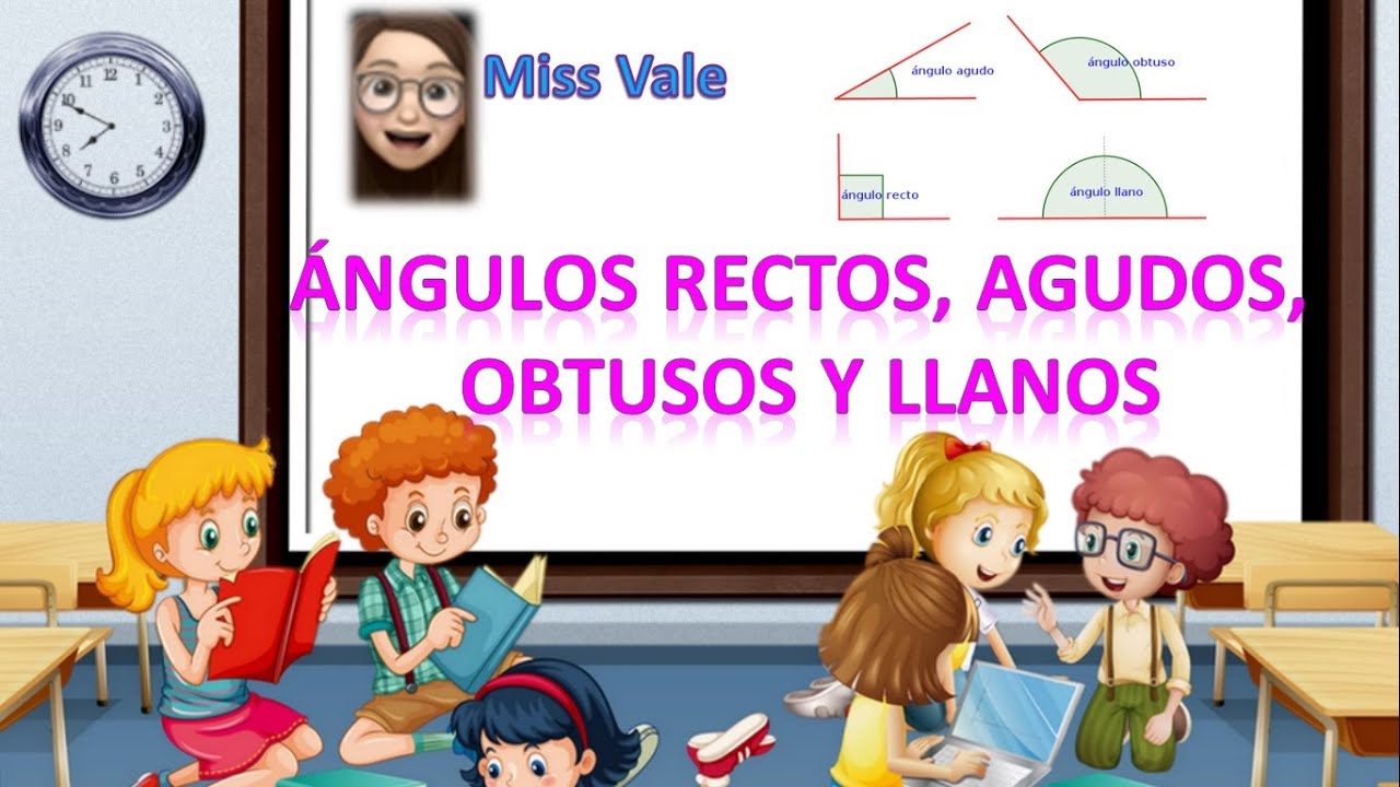 Matemáticas "Ángulos rectos, agudos, obtusos y llanos" - YouTube