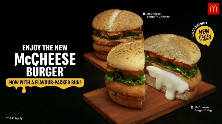 McDonald’s McCheese Burger Family with a new Italian Herb Bun