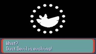 Pokemon Ruby - Shiny Cascoon evolves into Dustox