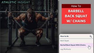 How to do Barbell Back Squat with Chains