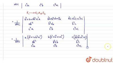 By using the properties of determinants,prove that br`|[a^2+1,ab ,ac]  | Class 12 Maths | Doubtnut