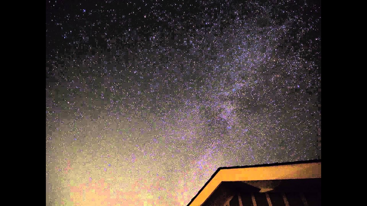 Time lapsed footage night sky OBX Hatteras, NC