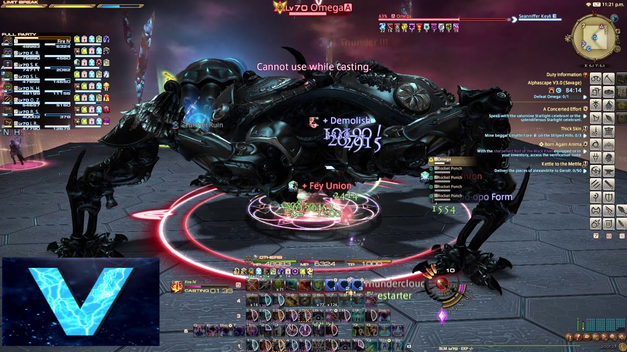 FFXIV: Omega Alphascape Savage V3 Clear