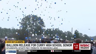 Balloon release for Curry High School senior