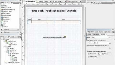 Expanding Tables in Adobe LiveCycle ®