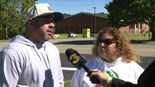 Parents react to news that a gun was found in their son's classroom