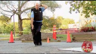 Hip Hop Dancing Cop Does The Moonwalk Gag