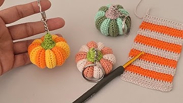 Easy Pumpkin Crochet Keychain Tutorial 🎃 | Quick DIY Gift Idea