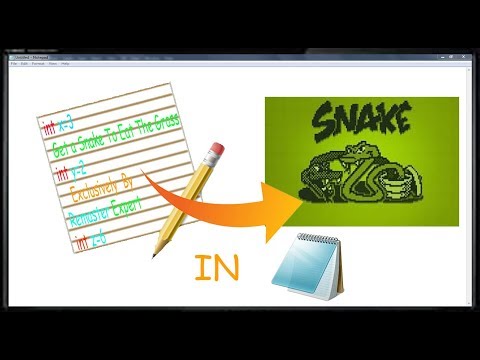 How To Make A Classic Snake Game In Notepad (With Downloadable Code) | Remaster Expert