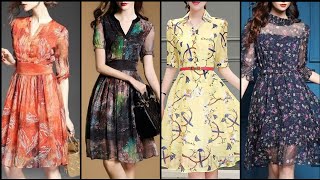 Classy And Casual Floral Print ALine /Skater Dresses For Stylish Girls screenshot 5