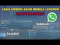 Cara unbind akun mobile legend dari WhatsApp