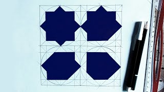 Study of 4 Zellige Pattens | Part 2 | Step by Step Making