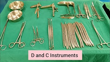 (OT) D and C Instruments names and use | Dilation and  curettage surgical instruments.