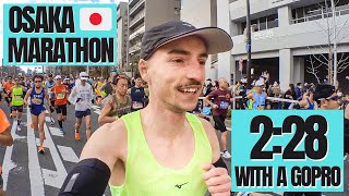 I Ran A Marathon In Japan | 2:28 With A GOPRO (Osaka 2023)