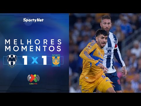 DUAS EXPULSÕES E CRAQUES ROUBAM CENA - Monterrey 1x1 Tigres - Melhores Momentos -Campeonato Mexicano