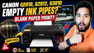 (Fixed 2026) Canon G2010, G2012, G3010, G3012 ink Pipe Empty | Canon G2010 Head Cleaning