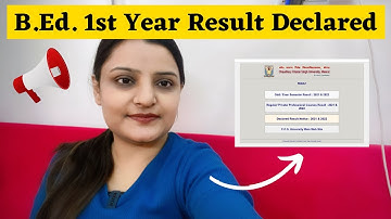 B.ED. 1st Year Result Declared - CCSU 2020-22 Session | Chaudhary Charan Singh University, Meerut
