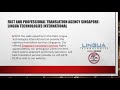 Fast and professional translation agency singapore lingua technologies international