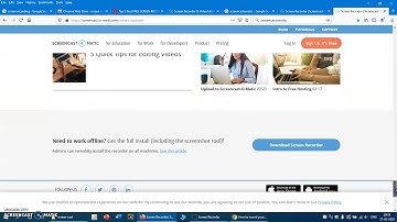 Screencast o matic installation