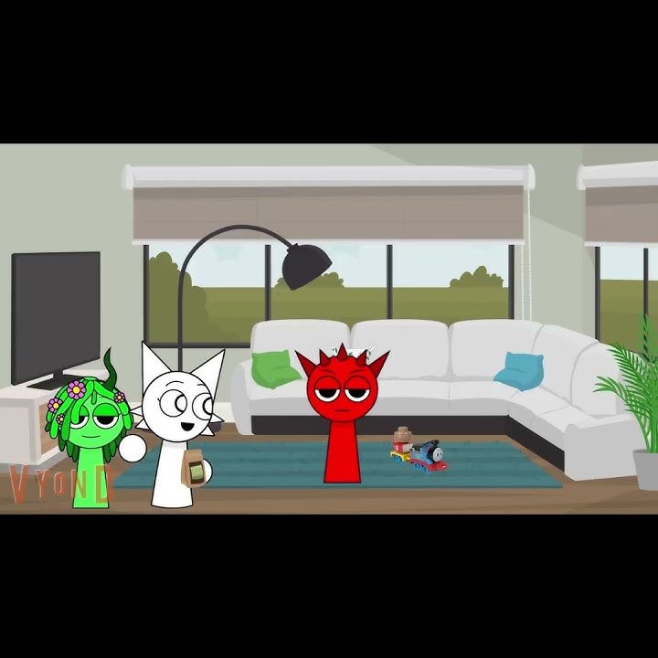 Raddy Locks Sky Out Grounded #incredibox #sprunki #animation #raddy #sky #funny