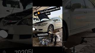🚗💥 Civic Full Suspension Work Done – car suspension repair and shock absorber repair in pune.