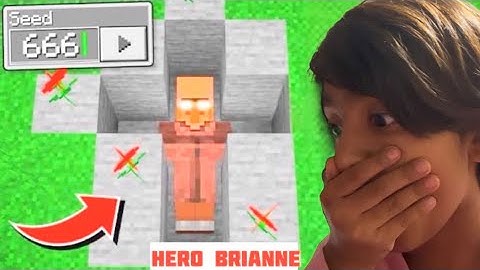 Herobrine in my world ￼ haunted seed 666￼￼