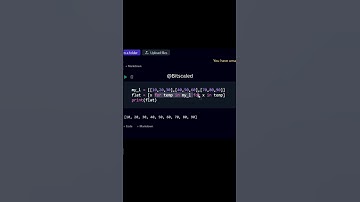 Flat the nested list in python ! #pythonlearning #python #datastructuresandalgorithmsinpython