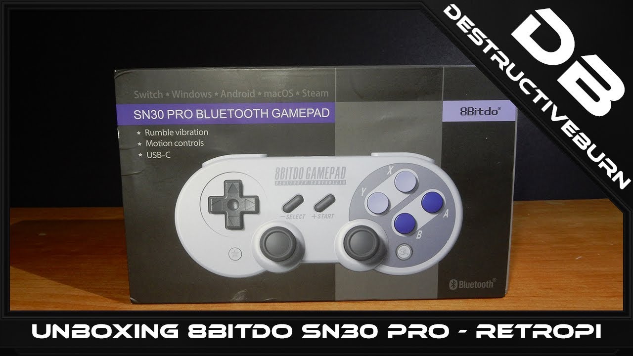 Unboxing 8bitdo Sn30 Pro Sf30 Pro Raspberry Pi Retropie How To Setup And Review Youtube