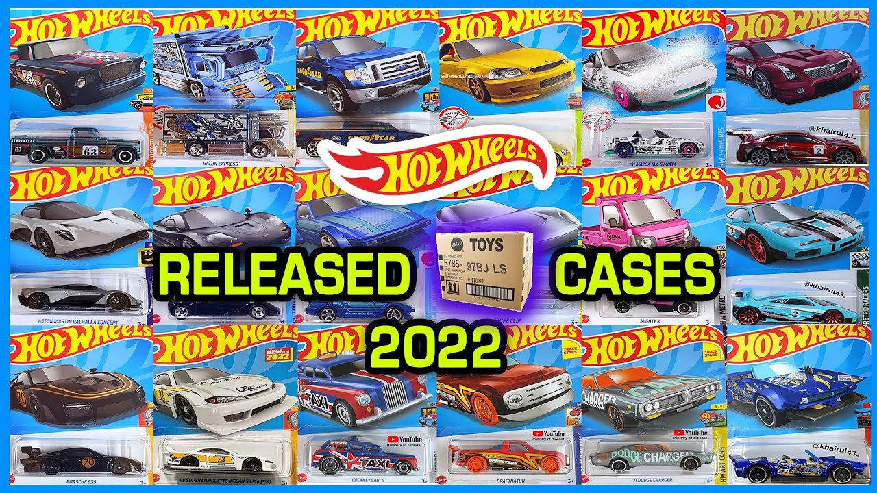 HW 2022 A to F Case Cars line-up.