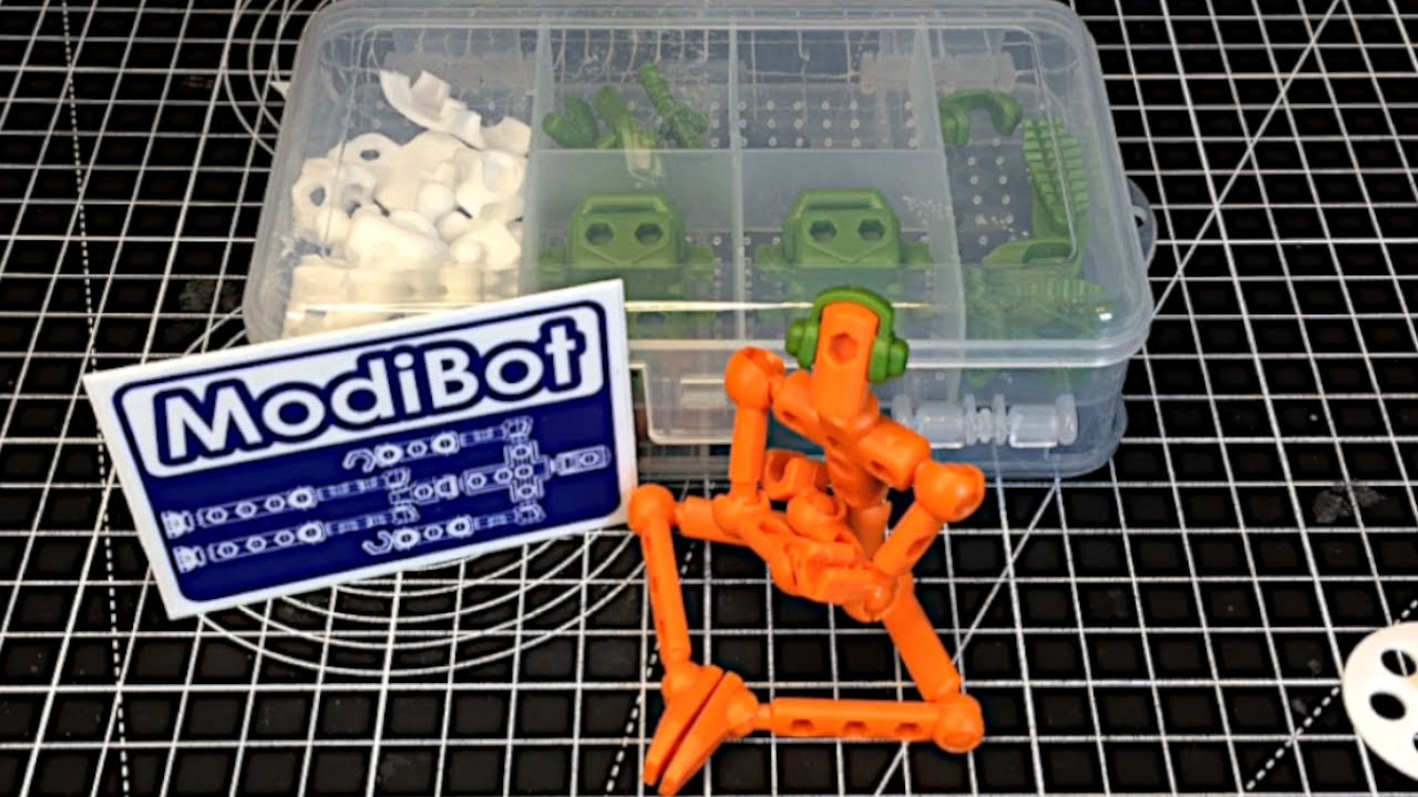 Modibot unboxing and assembly - Articulated animation bot