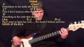 Something (The Beatles) Bass Guitar Cover Lesson with Chords/Lyrics