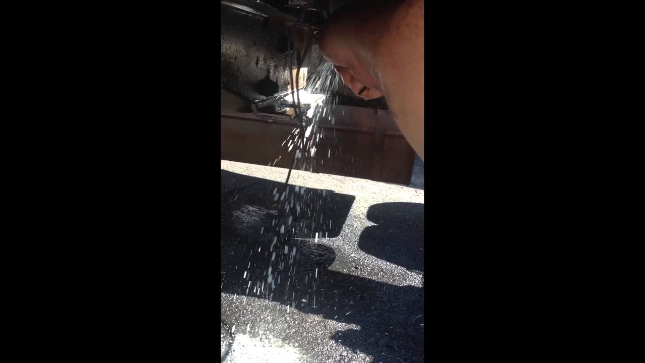 Truck air tank water draining. YouTube