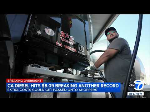 California diesel price hits another record high