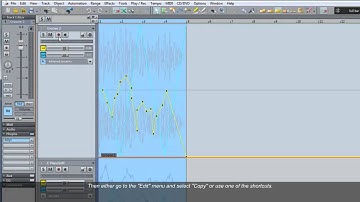 Samplitude Track Automation 15:Copy & Pasting Objects with Automation