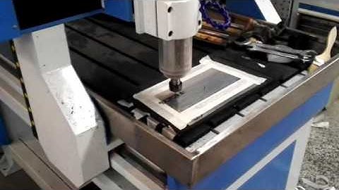 Part 1 test video of cnc router machine AKM6090